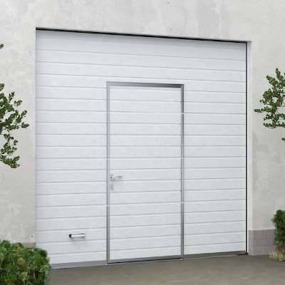 Гаражные ворота с калиткой